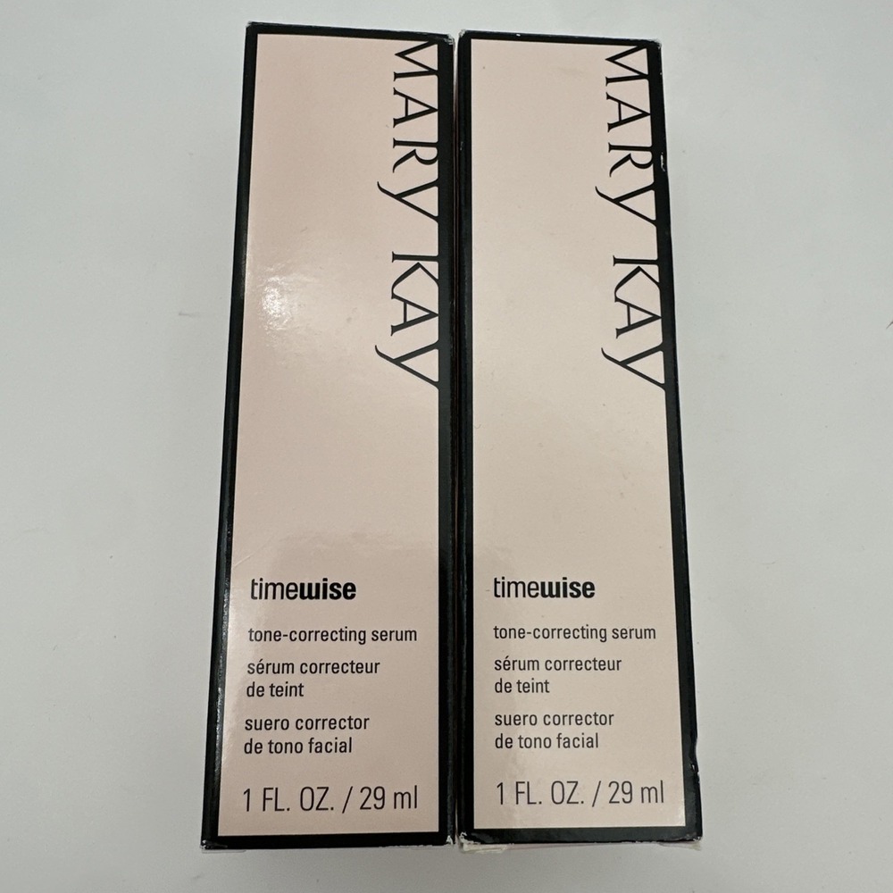 Mary Kay TONE CORRECTING SERUM 1 oz. NIB New Old Stock LOT OF 2 #085573